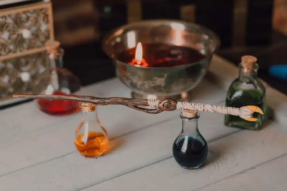 Magic potion bottle icon